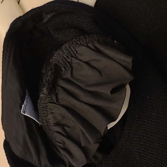 NWOT VTG 1970s Anthony Sicari Black and White Sheer Sleeved Sweater - Picture 8 of 13